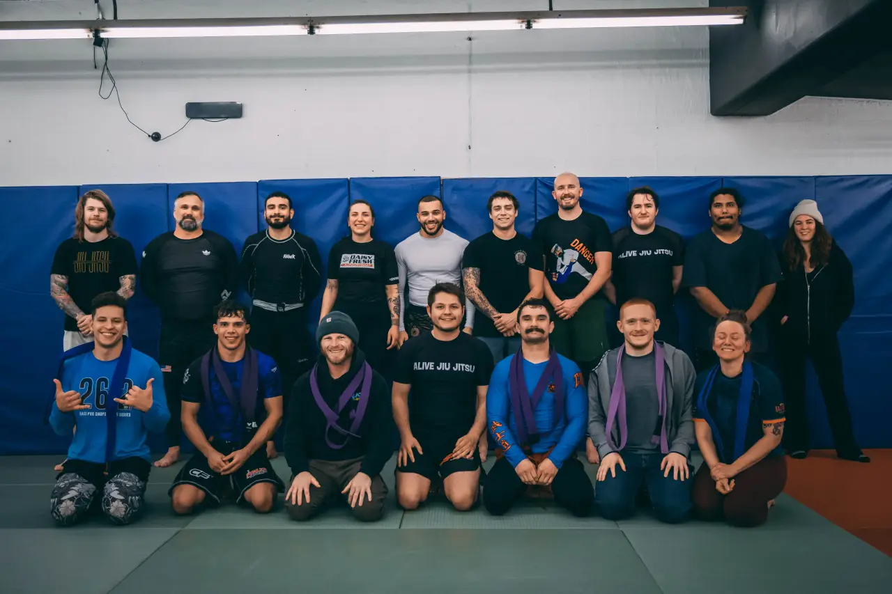 Members of Alive Brazilian Jiu Jitsu at Sunday open mat